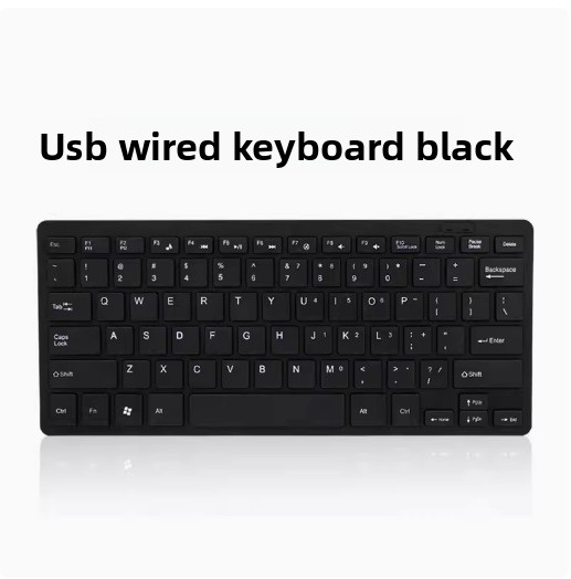 Cross-border K1000 Wired Mini Chocolate Keyboard, USB Portable Laptop Keyboard_voghion.com