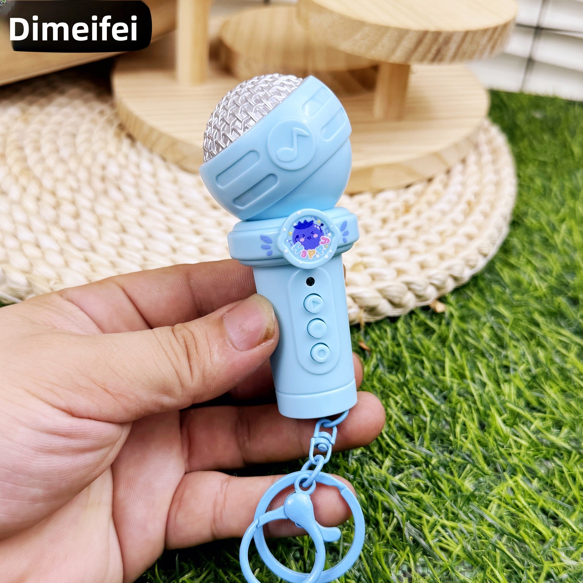 Kindersleutelhanger met multifunctionele opnamemicrofoon, schattige tashanger, prachtig, creatief, grappig, internetberoemdheid_voghion.com