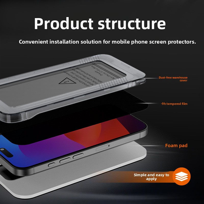 Suitable For Iphone IPhone 17 Mobile Phone Screen Protector, Anti-peep, Dust-free Warehouse, Customized Tempered_voghion.com