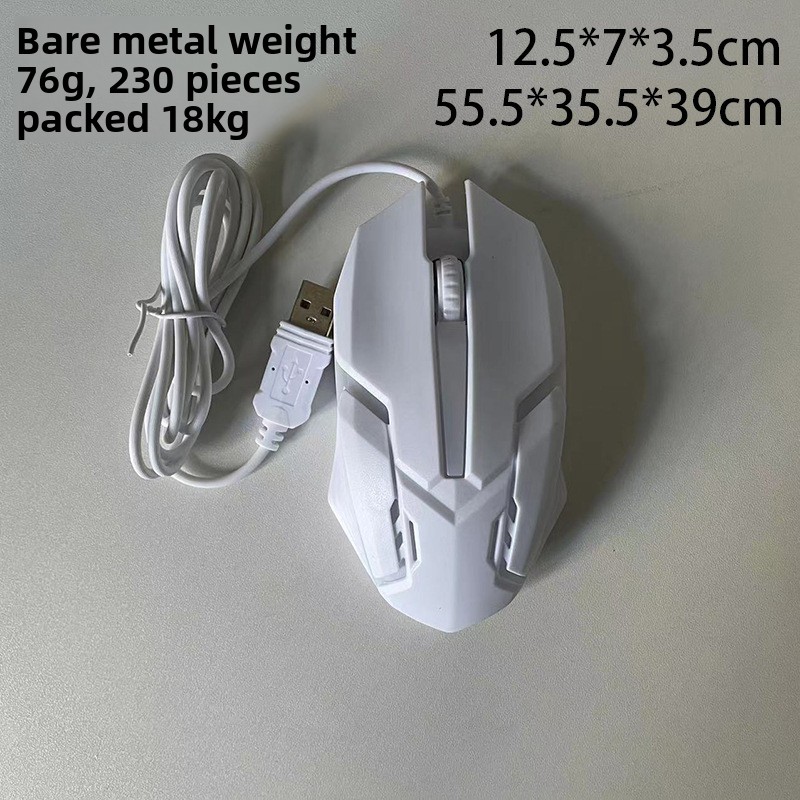 Optical Gaming Mouse Wired With Backlit For Office And E-sports_voghion.com