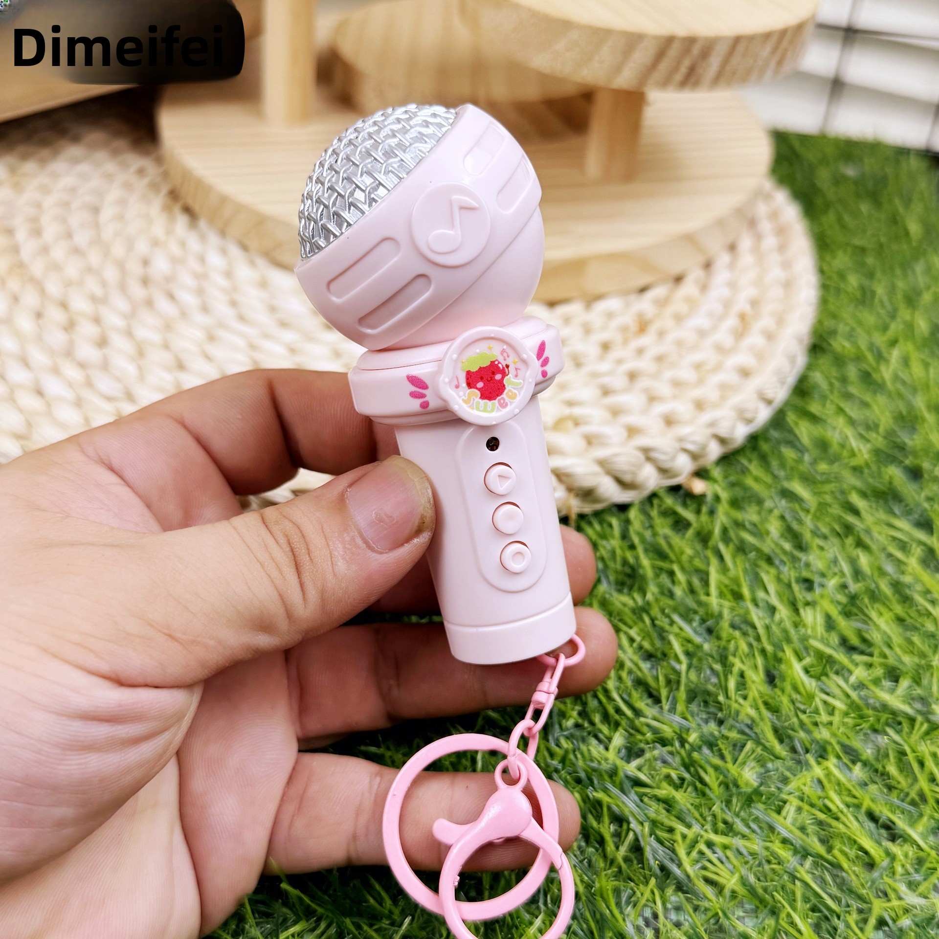 Kindersleutelhanger met multifunctionele opnamemicrofoon, schattige tashanger, prachtig, creatief, grappig, internetberoemdheid_voghion.com