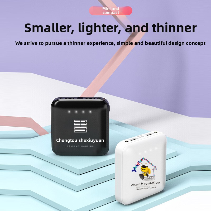 Batterie externe portable avec câble intégré pour téléphones_voghion.com