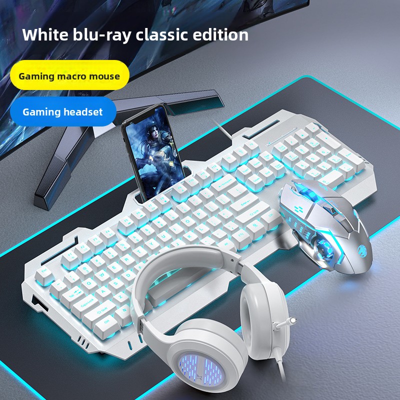 Cross-border Mechanical Tea Switch Feel Headset Set Laptop Wired Keyboard Mouse Gaming_voghion.com