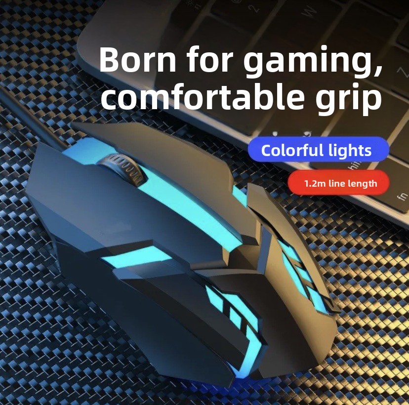 Neue X1 Hintergrundbeleuchtete kabelgebundene USB-Leuchtmaus für Gaming, E-Sport und Büro (Großhandel)_voghion.com