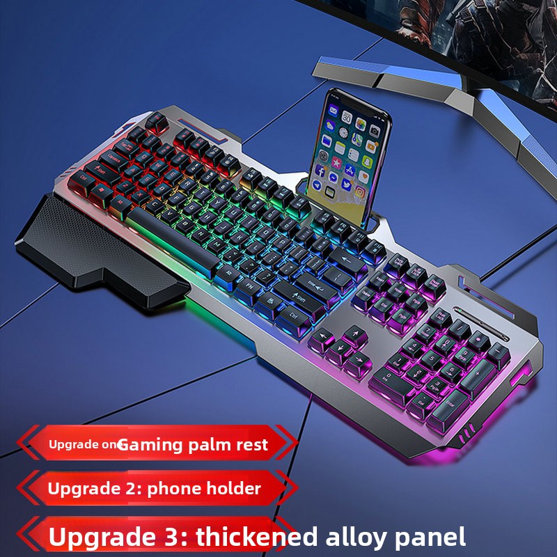 Cross-border Mechanical Tea Switch Feel Headset Set Laptop Wired Keyboard Mouse Gaming_voghion.com