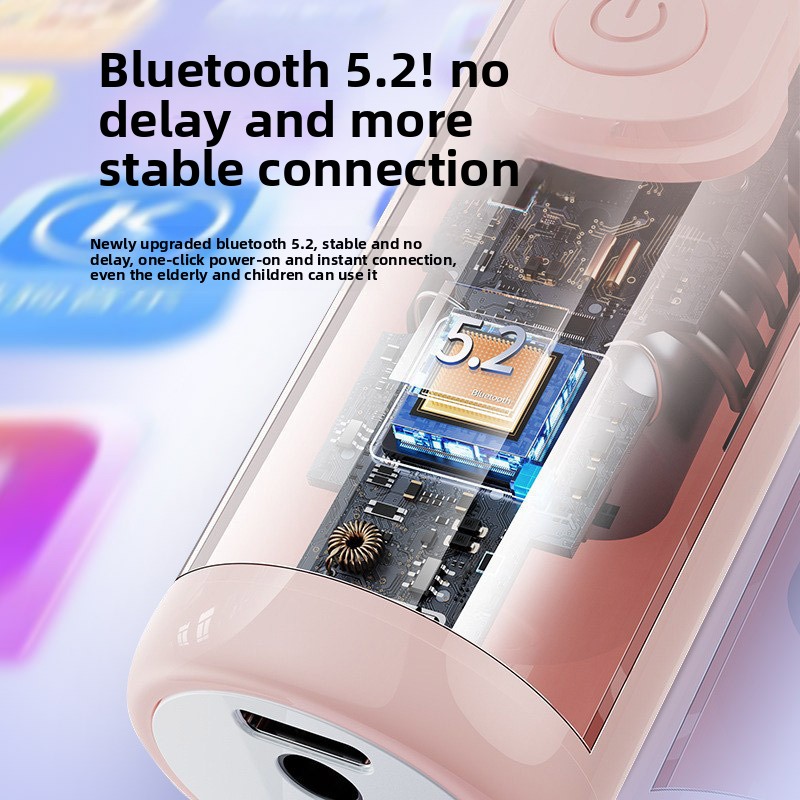 Cross-border Bestseller L8 Children's Microphone, Karaoke Speaker, Wireless Bluetooth For Mobile Phones And TVs_voghion.com