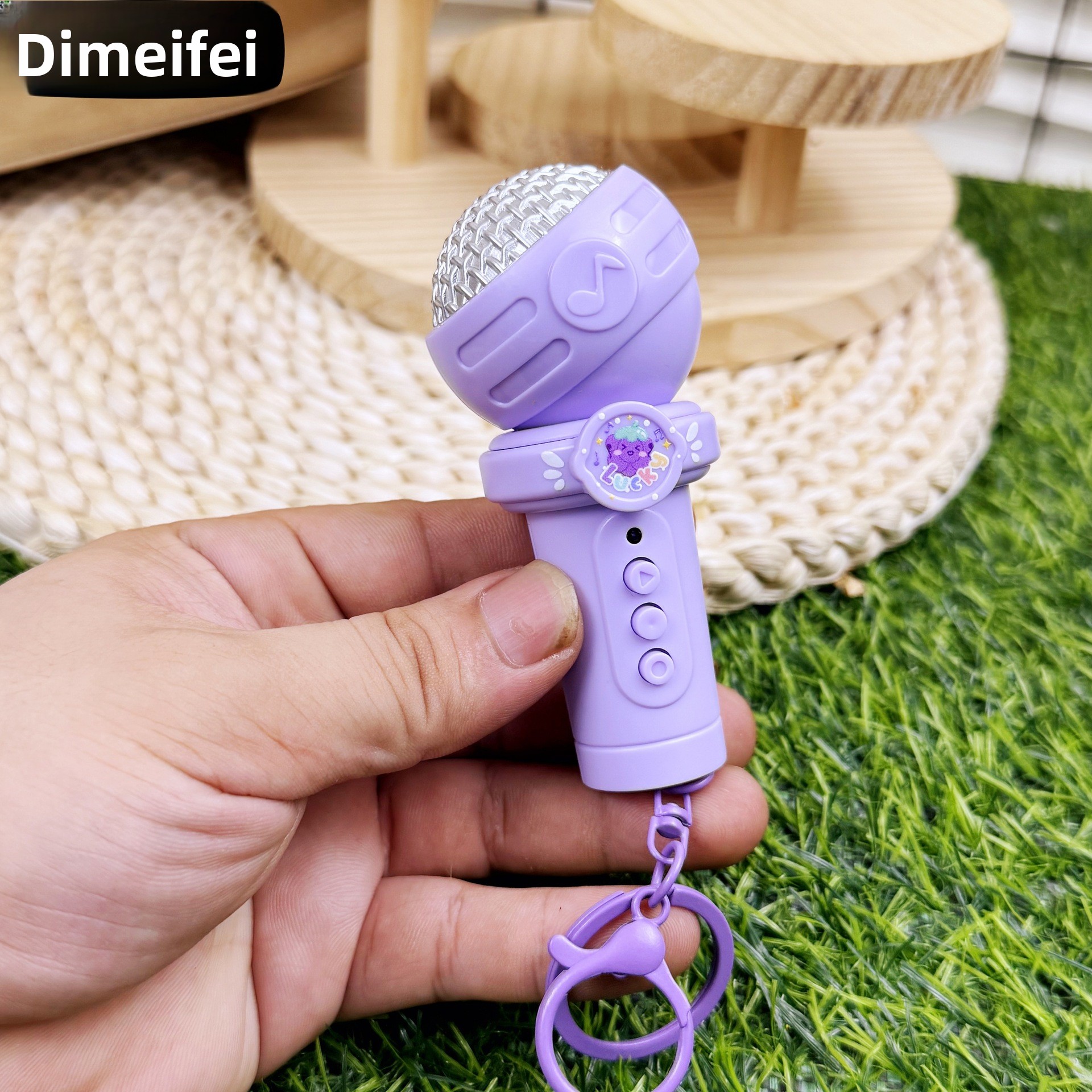 Kindersleutelhanger met multifunctionele opnamemicrofoon, schattige tashanger, prachtig, creatief, grappig, internetberoemdheid_voghion.com