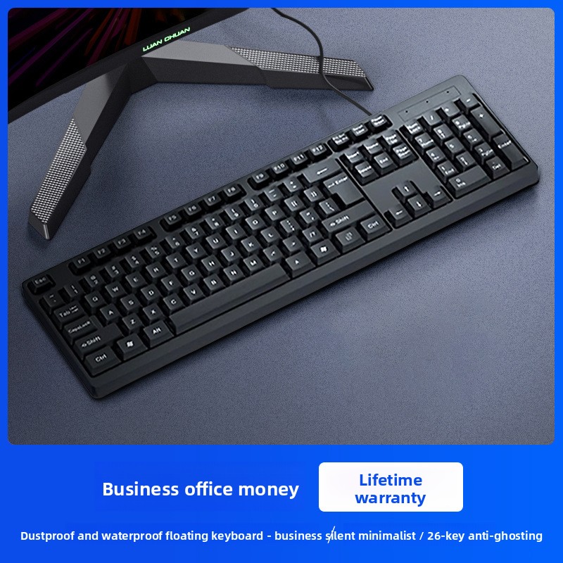 Mechanical Feel Keyboard Mouse Set For Gaming, Desktop Laptops, Wired Office Computers, And Home Use With USB_voghion.com