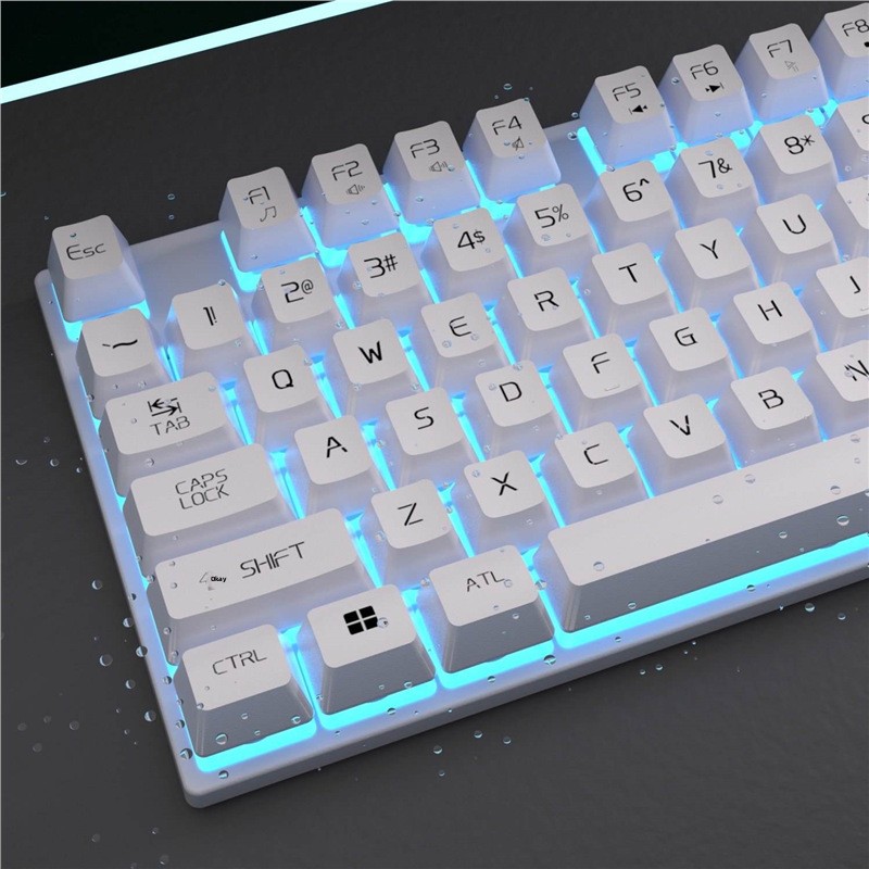 Mechanical Feel Keyboard Mouse Set For Gaming, Desktop Laptops, Wired Office Computers, And Home Use With USB_voghion.com