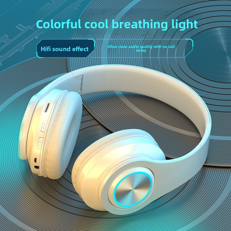 Cross-border Hot-Selling Light-Up Bluetooth Headphones Over-Ear Heavy Bass Wireless Sports Gaming Gift Headset_voghion.com