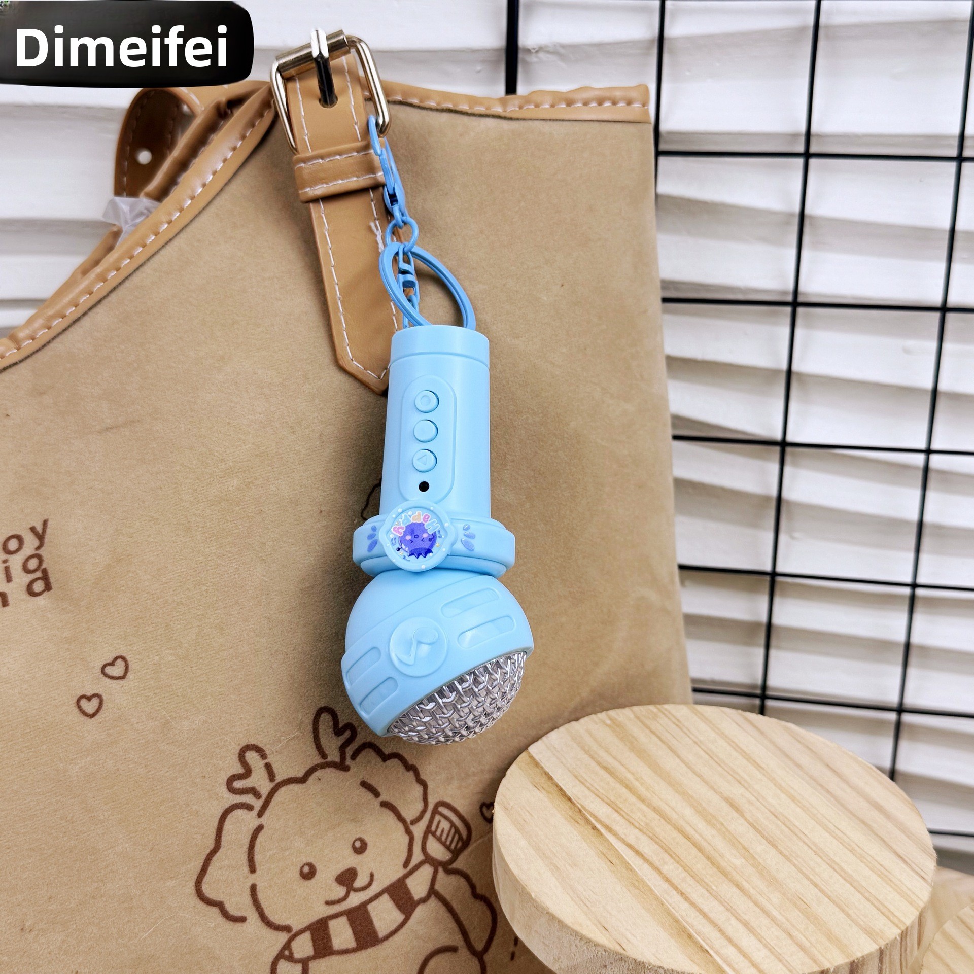 Kindersleutelhanger met multifunctionele opnamemicrofoon, schattige tashanger, prachtig, creatief, grappig, internetberoemdheid_voghion.com