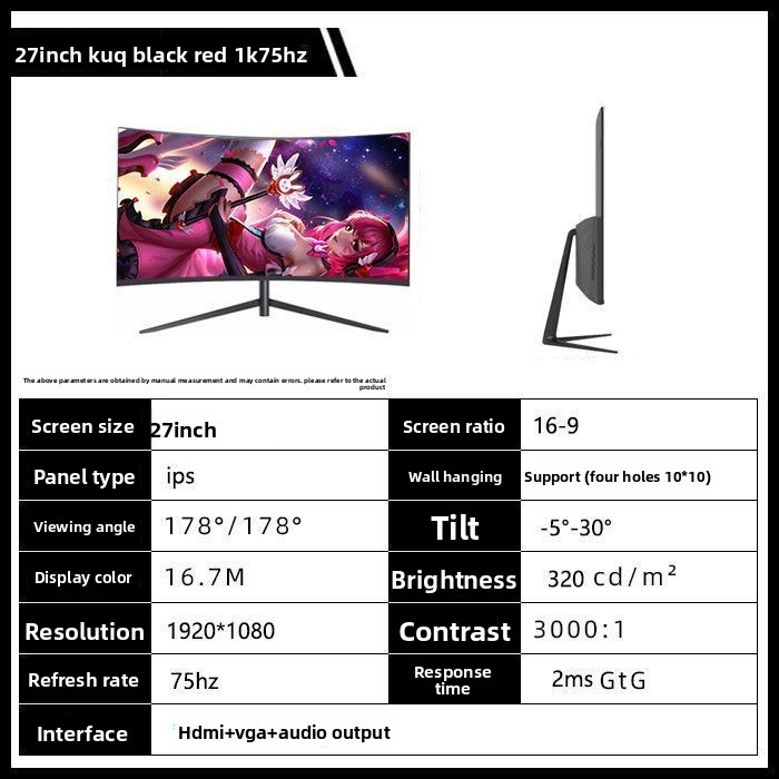 Moniteur gaming incurvé 4k ips écran pc haute définition_voghion.com