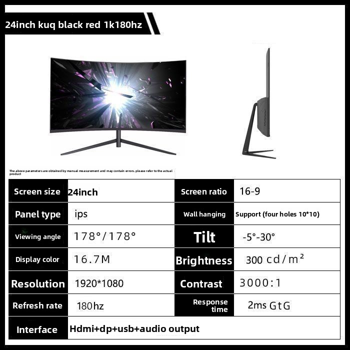 Moniteur gaming incurvé 4k ips écran pc haute définition_voghion.com