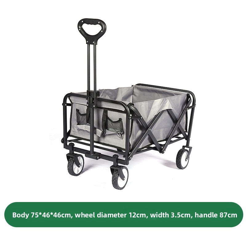 Großer, verstellbarer Campingwagen für Kinder, faltbar und mit Dach_voghion.com