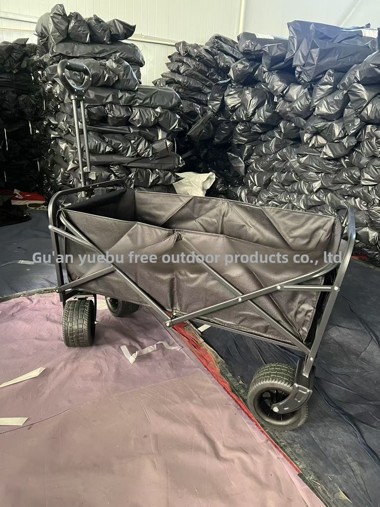 Chariot de pique-nique d'extérieur, chariot de livraison, chariot de camping pliable_voghion.com