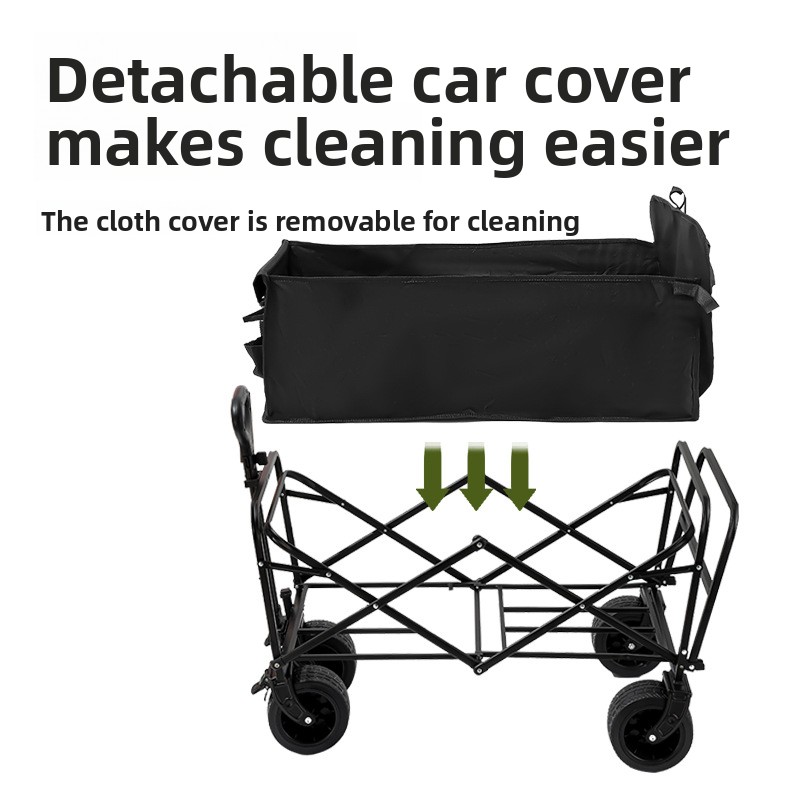 Transportabel sammenklappelig vogn til camping og markeder_voghion.com