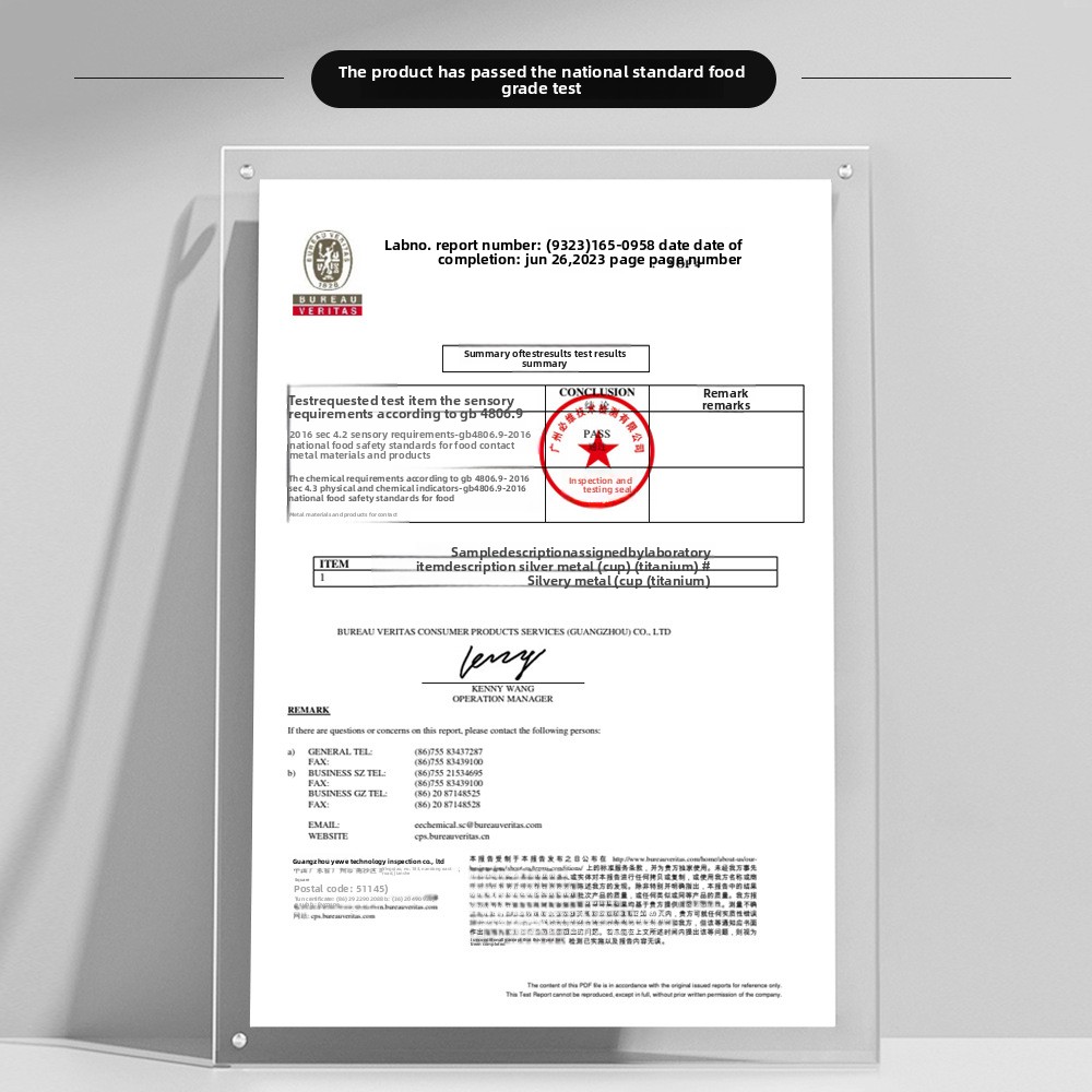 Pure Titanium Outdoor Mug With Lid And Foldable Handle For Camping_voghion.com