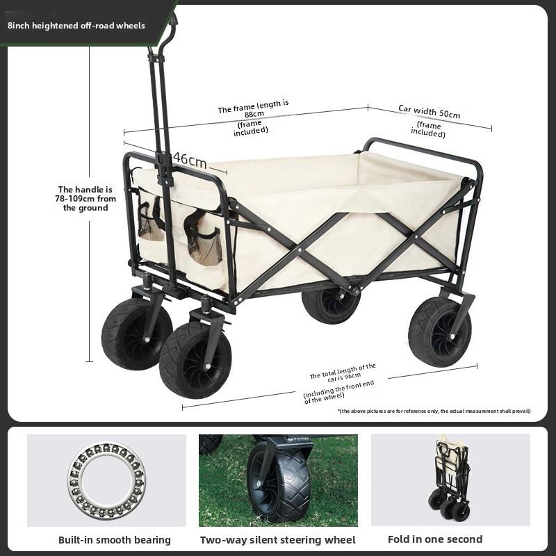 Kokkupandav matkakäru käru väliüritusteks ja sisseostudeks_voghion.com