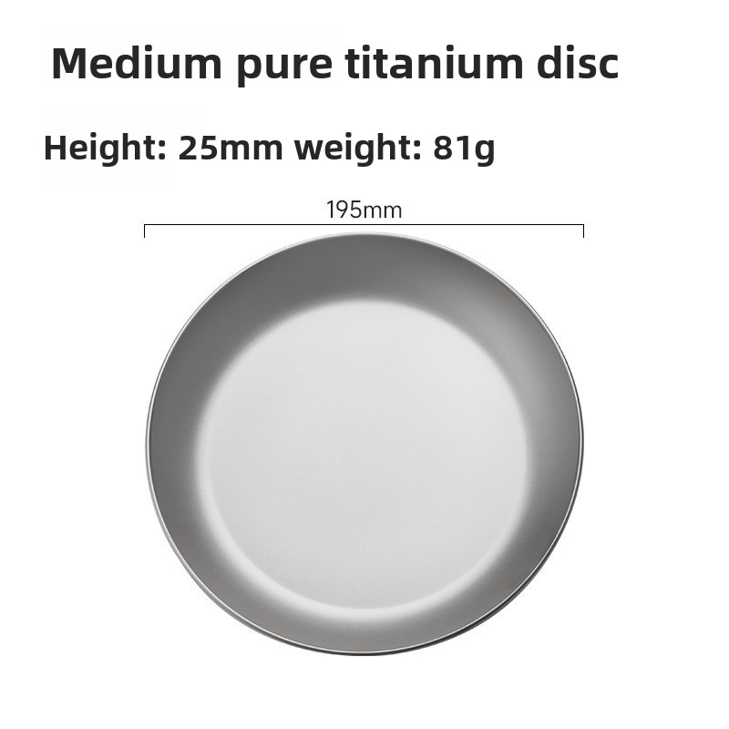 Outdoor Pure Water Cookware, Titanium Camping Cup With Foldable Handle, Single-layer Drinking Cup, Portable_voghion.com