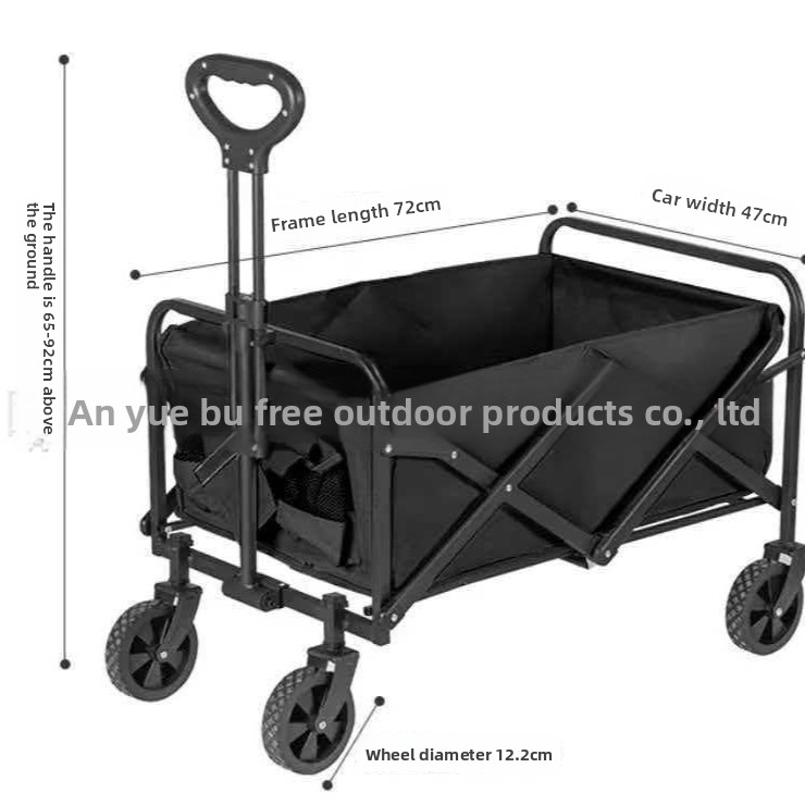 Chariot de pique-nique d'extérieur, chariot de livraison, chariot de camping pliable_voghion.com
