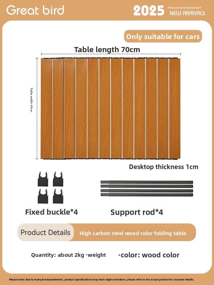 Outdoor Picnic Camping Portable Universal Handcart For Setting Up Stalls, Foldable Camp Cart, Large-sized Small Cart_voghion.com
