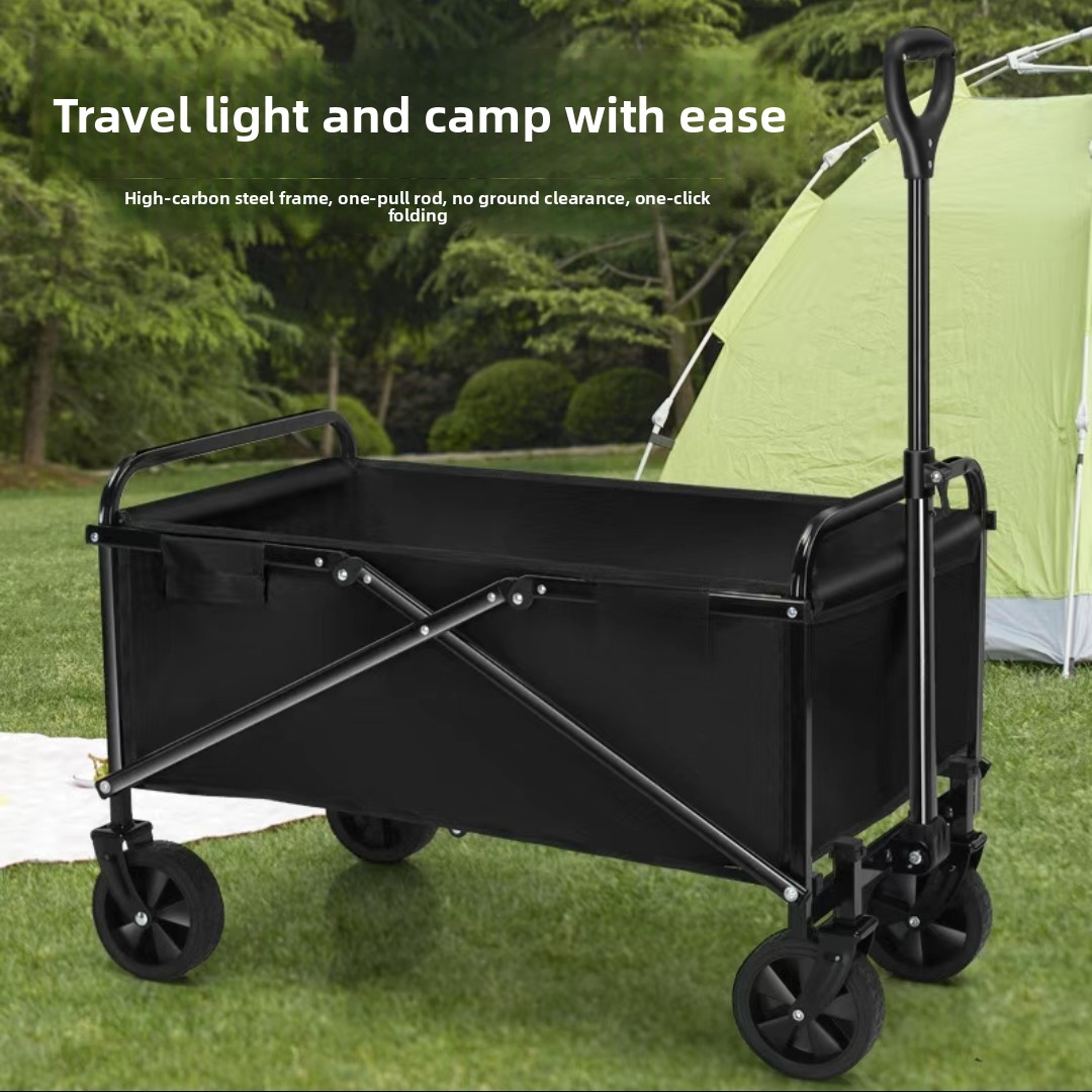 Wholesale Outdoor Home Camping Stall Foldable Picnic Portable Small Push Hand Pull Cart_voghion.com