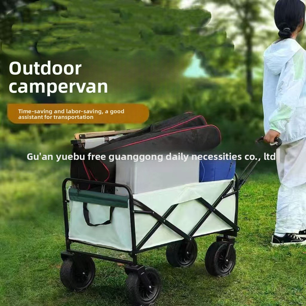 Chariot de pique-nique d'extérieur, chariot de livraison, chariot de camping pliable_voghion.com