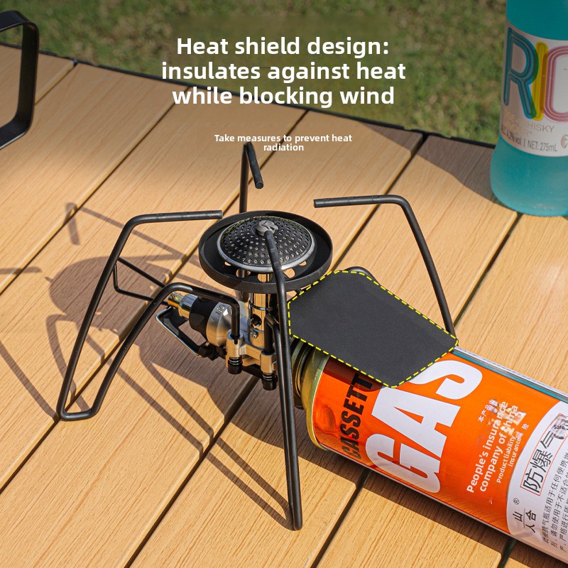 Arzător de camping pe gaz rezistent la vânt putere reglabilă_voghion.com