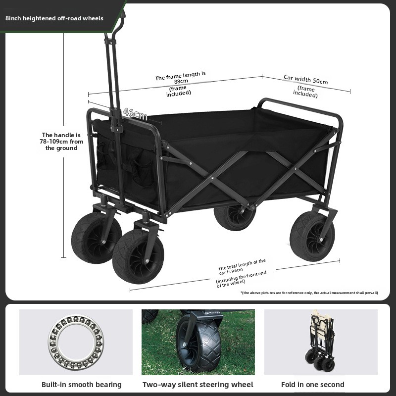 Kokkupandav matkakäru käru väliüritusteks ja sisseostudeks_voghion.com