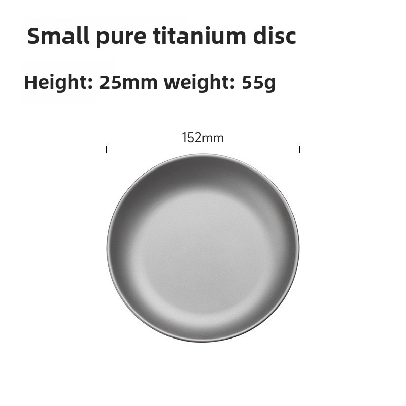 Outdoor Pure Water Cookware, Titanium Camping Cup With Foldable Handle, Single-layer Drinking Cup, Portable_voghion.com