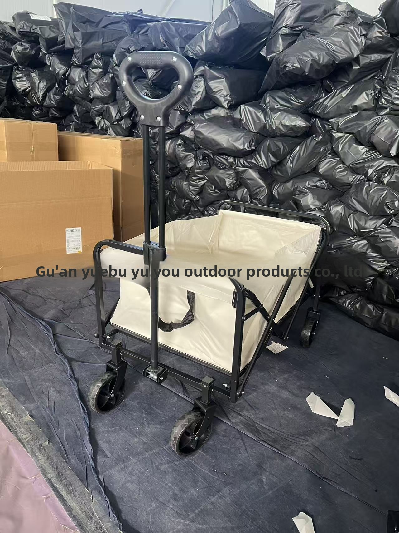 Chariot de pique-nique d'extérieur, chariot de livraison, chariot de camping pliable_voghion.com
