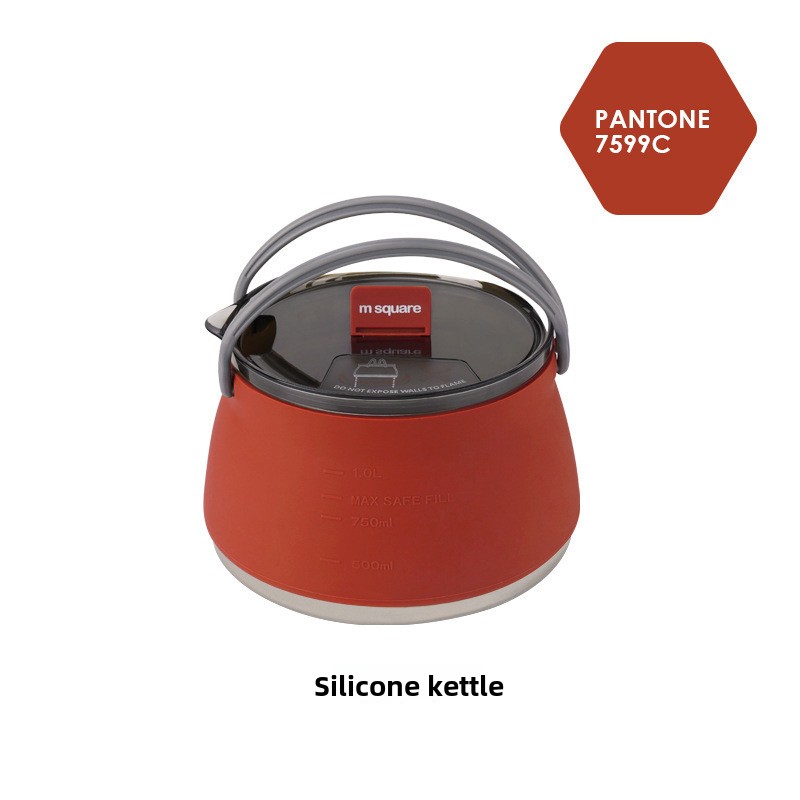 Bærbar sammenfoldelig campingkedel i silikone_voghion.com