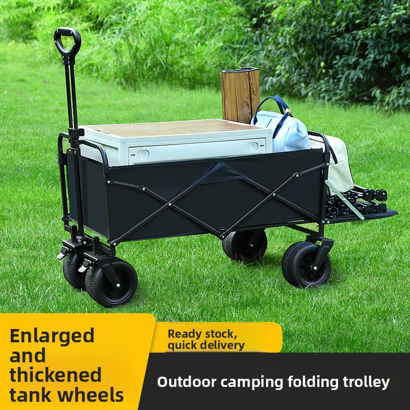 ♔ Faltbarer Campingwagen, Picknickanhänger, Verkaufswagen, Lieferwagen_voghion.com
