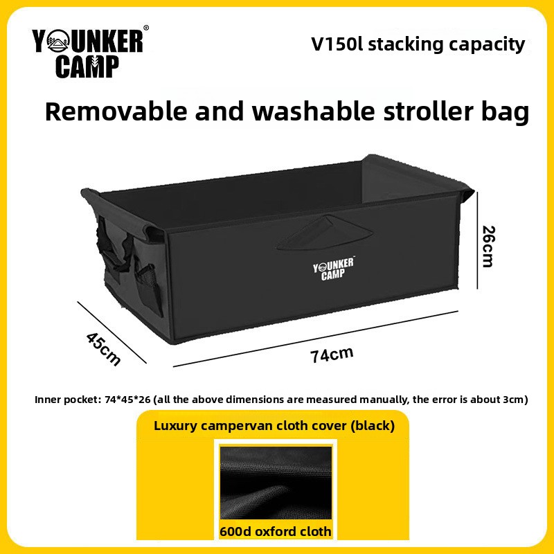 Yingke Outdoor Foldable Camp Picnic Trailer Camping Hand Pull Rod Small Push Cart_voghion.com