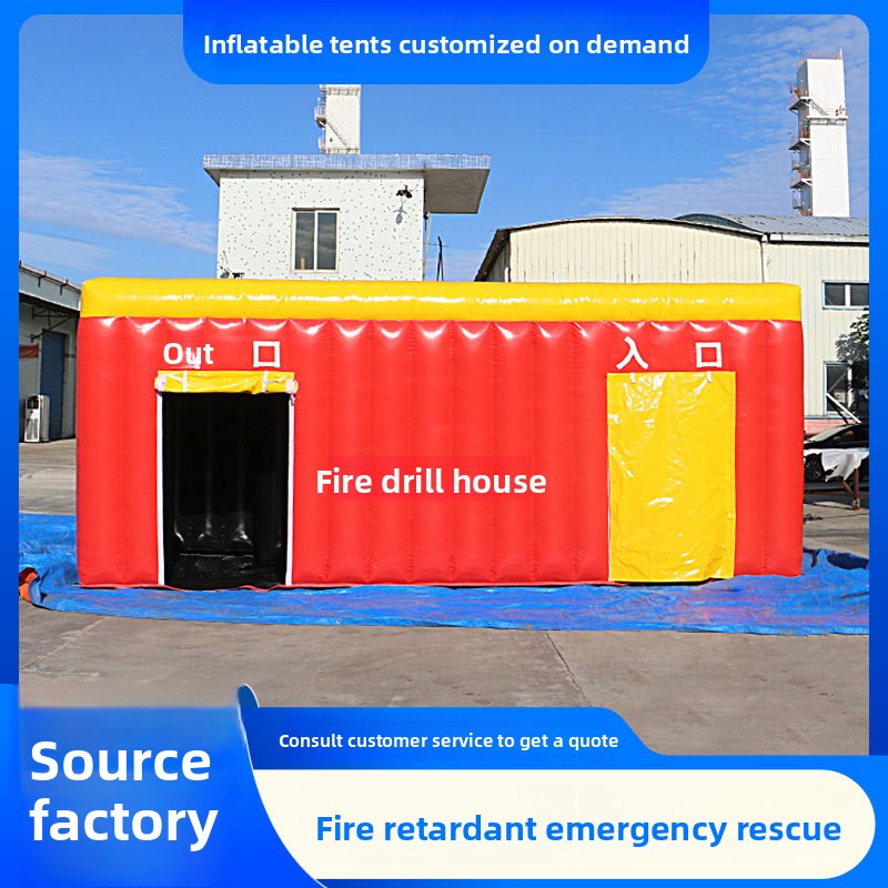 Outdoor Fire Rescue Medical Epidemic Prevention Emergency Double Layer Camouflage Camping Inflatable Tent Source_voghion.com