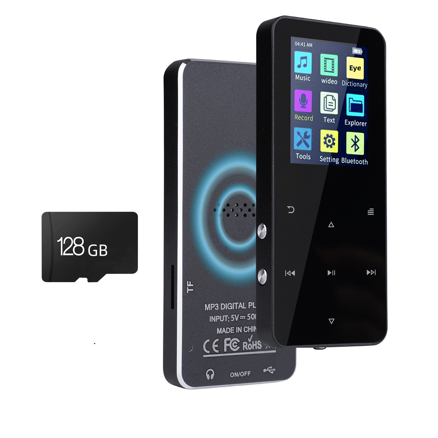Tragbarer Mp3-player Mit Bluetooth Touchscreen Und Aufnahme_voghion.com