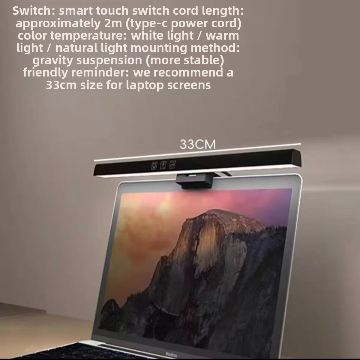 Jileshi Asymmetrical For Straight Computer Monitors And Laptops, Eye Protection Screen Hanging Light_voghion.com