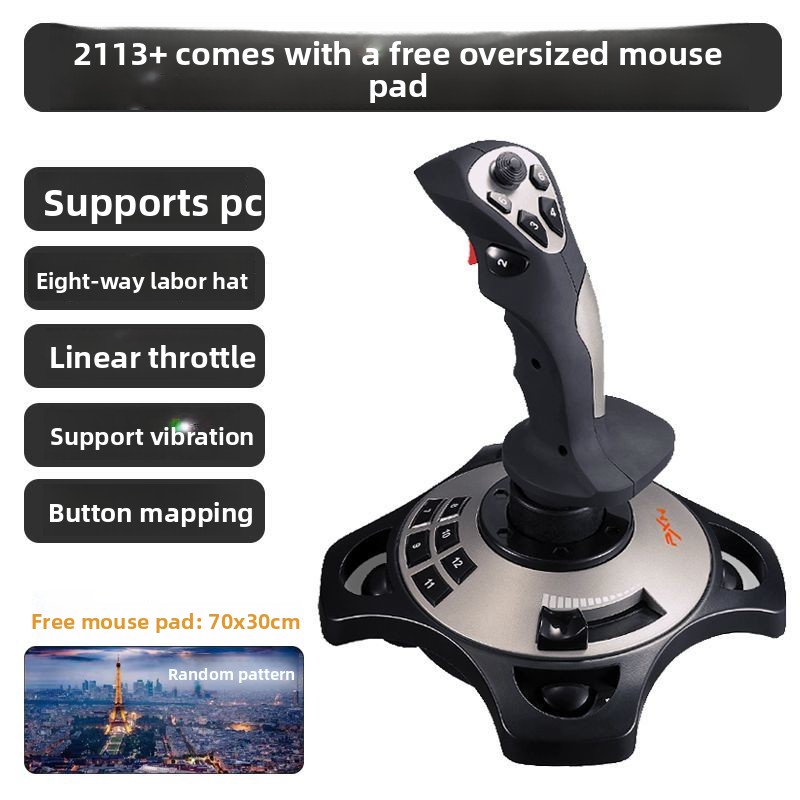 Manette de vol Laisida pour PC compatible avec Microsoft Simulator 2020, Ace Combat, X-Plane, Unlocked Flight Simulator et Thunder._voghion.com