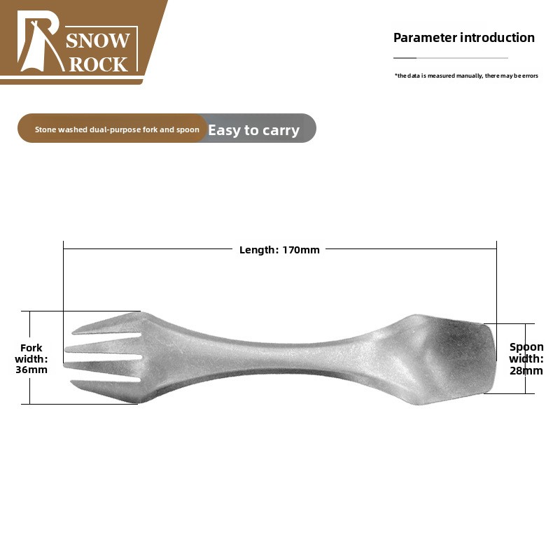Factory Dict Pu Titanium Dual-Use And Fork Integrated Portable Spoon Outdoor Picnic Camping Multi-Functional_voghion.com
