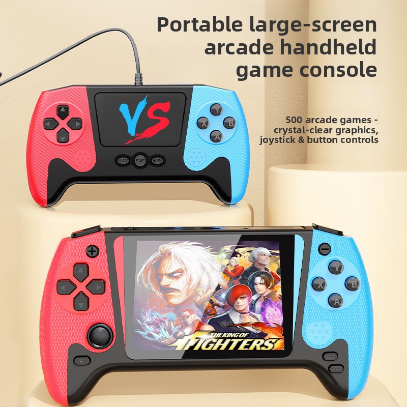 Q21 Brandneue Konsole 500-in-1 Retro-Stil Großbildschirm Handheld Klassisches Zwei-Spieler-Spiel Großhandel Arcade-Maschine_voghion.com