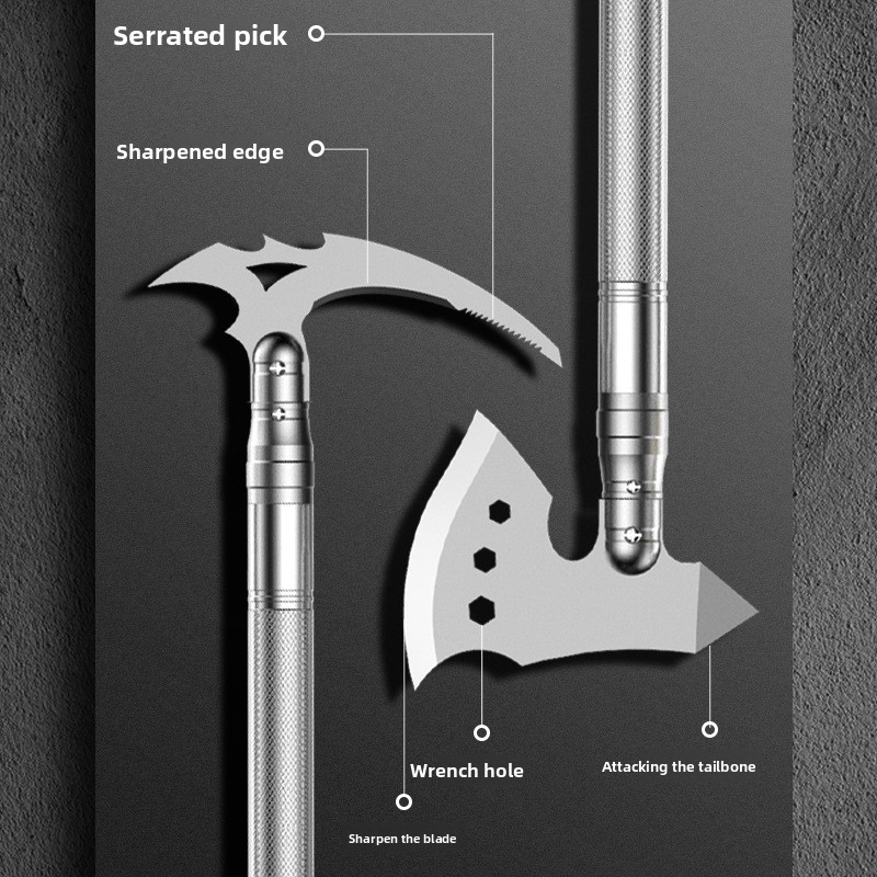 Outdoor Set Military Gear Camping Folding Multi-Functional Engineer Shovel_voghion.com