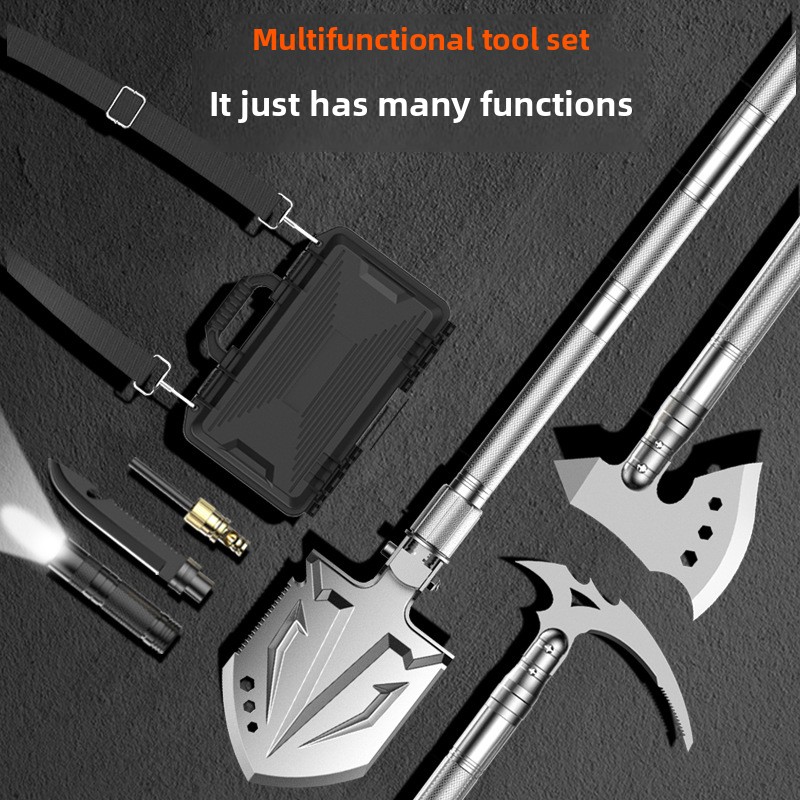 Outdoor Set Military Gear Camping Folding Multi-Functional Engineer Shovel_voghion.com
