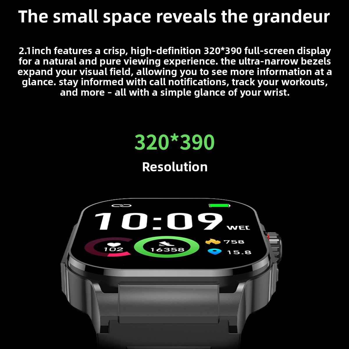 G40 Smart Watch With Bluetooth Calling And Large Metal Screen_voghion.com