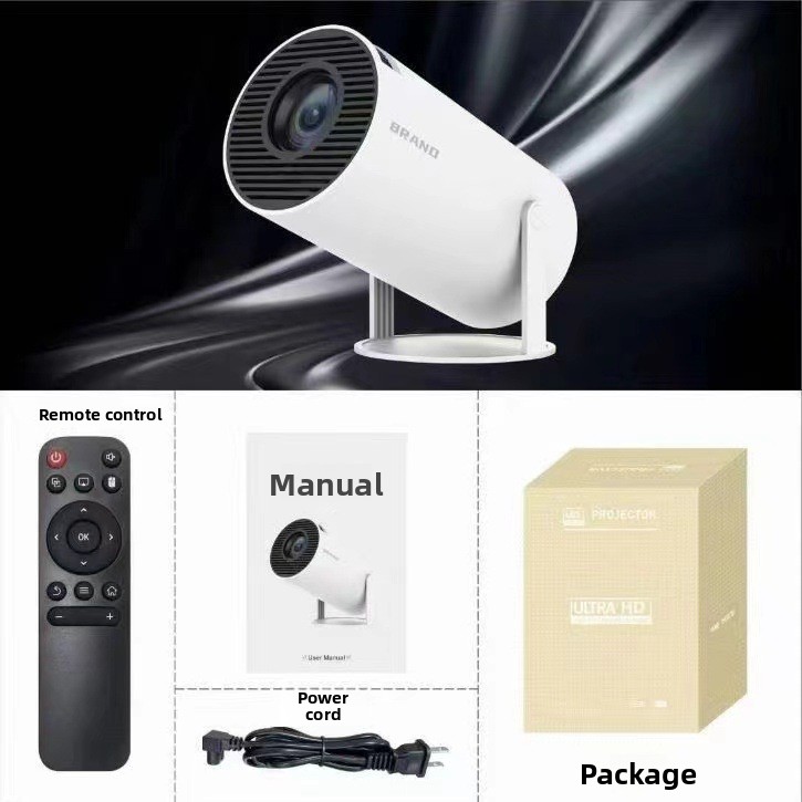 HY300, bestseller transfrontaliero, mini smart TV portatile a forma di barile con WiFi, versione Android Pro, alta definizione, ideale per la casa._voghion.com