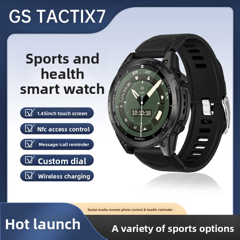 Huaqiangbei Sports With Bluetooth Calling, Heart Rate And Blood Pressure Monitoring, NFC Offline Payment, GS TACTIX7_voghion.com