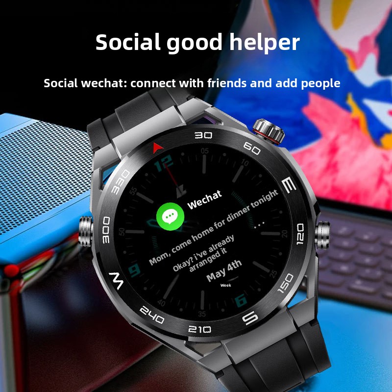 Neue 4G-SIM-Karte mit rundem AMOLED-Bildschirm, Dual-Kamera, Videoanruffunktion, App-Download, B8 Android-Smartwatch_voghion.com