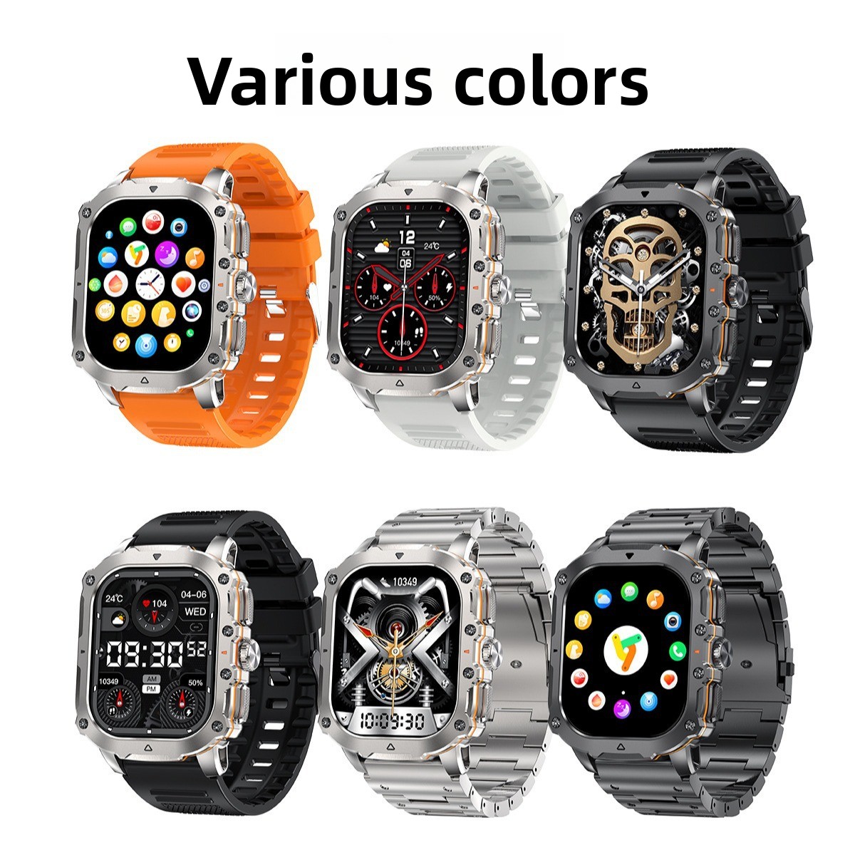 Ak72 Smartwatch With Amoled Screen Bluetooth Calling And Rotating Crown_voghion.com