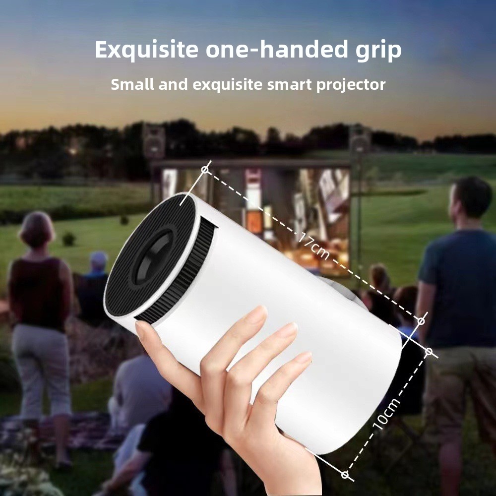 HY300, bestseller transfrontaliero, mini smart TV portatile a forma di barile con WiFi, versione Android Pro, alta definizione, ideale per la casa._voghion.com