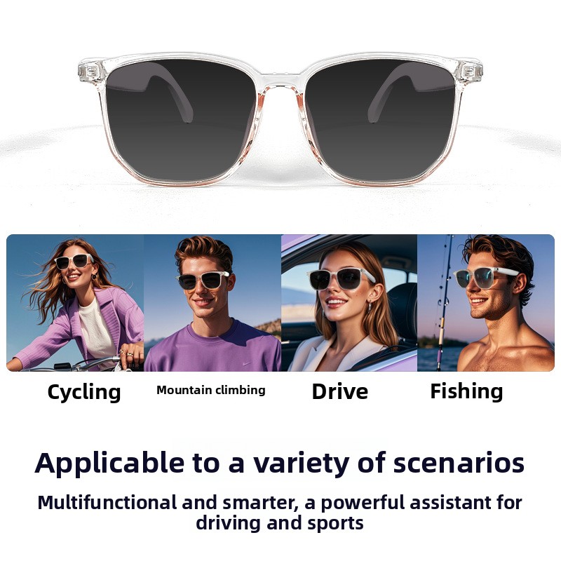 Smart Glasses With Bluetooth Audio Uv400 Protection And Camera_voghion.com