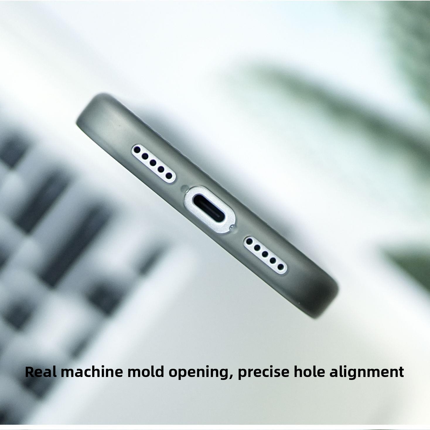 Passend für iPhone 17 Pro Max, ultradünne Handyhülle mit geometrischer Struktur, schlichte, matte, halbtransparente Hartschalen-Hülle_voghion.com